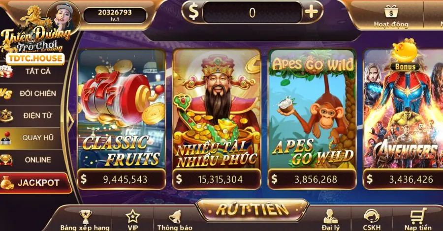 Biểu tượng tỷ lệ thanh toán cao trong Slot game